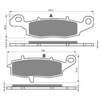 Goldfren Rear Brake Pads for Kawasaki VN1700 CLASSIC 2009-2013 (S3 X2)