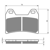 Goldfren Front Brake Pads for Moto Guzzi 1200 BREVA 2007-2008 (S3 X2)