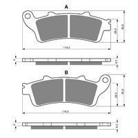 Goldfren Front Brake Pads for Honda CBR1100XX 1997-2008 (S3 X2)