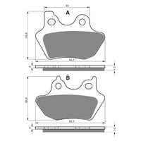 Goldfren Front Brake Pads for Harley FXDXT 1450 DYNA SUPERGLIDE T Sport 1999 S3