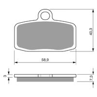 Goldfren Front Brake Pads for KTM 350 Freeride 2013-2018 (K5 X2)