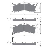 Goldfren Front Right Brake Pads for Honda SXS1000 5 PIONEER 2016-2021 (K5 X2)