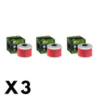 3 Pack Hiflo Oil Filter for Honda TRX520 FM6 2020-2021