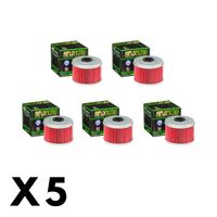 5 Pack Hiflo Oil Filter for Honda TRX420TM Fourtrax 2x4 2007-2013