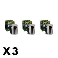 3 Pack Hiflo Chrome Oil Filter for Harley 1340 FLHTCUI Ultra Glide Classic 1999