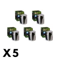 5 Pack Hiflo Chrome Oil Filter for Harley 1200L Sportster Low 2009