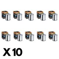 10 Pack Hiflo Chrome Oil Filter for Harley 883 Sportster XL 1997-1998 (W/Nut)