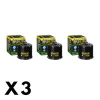 3 Pack Hiflo Oil Filter for Triumph 675 Street Triple R abs 2014-2017 (W/Nut)