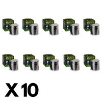 10 Pack Hiflo Chrome Oil Filter for Yamaha Grizzly 350 4WD/YFM350FA 2007-2019