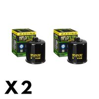 2 Pack Hiflo Oil Filter for Kawasaki VULCAN 1500/VN1500 1988-1989 (W/Nut)