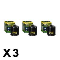 3 Pack Hiflo Oil Filter for Kawasaki Ninja 650R ABS/EX650F 2012-2015 (W/Nut)