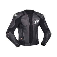 IXON Vendetta Evo Leather Jacket Black/White 