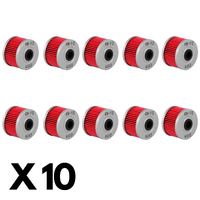 10 Pack K&N Oil Filter for Honda XR400SM Super Motard 2000-2004