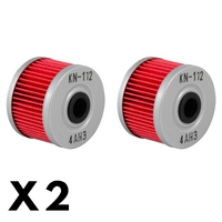 2 Pack K&N Oil Filter for Kawasaki KL250 Stockman 2000-2023