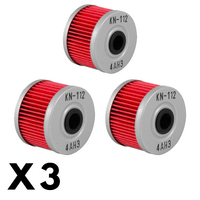 3 Pack K&N Oil Filter for CF Moto 300SR ABS 2021-2023