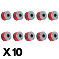 10 Pack K&N Oil Filter for Honda TRX300 2X4 Fourtrax 1988-2001 (KN113)