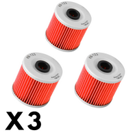 3 Pack K&N Oil Filter for Kawasaki Z250 LTD 1981