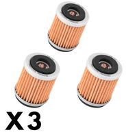 3 Pack K&N Oil Filter for Yamaha YFM250 Big Bear Semi Auto 4X4 2007-2009