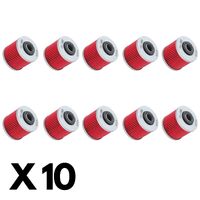 10 Pack K&N Oil Filter for Yamaha XT660 R 2004-2017