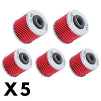 5 Pack K&N Oil Filter for Yamaha MT03 2006-2012