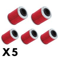 5 Pack K&N Oil Filter for Aprilia RSV1000R Factory Radial Caliper 2004-2013