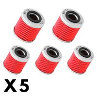 5 Pack K&N Oil Filter for Husqvarna TE630 2010