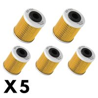 5 Pack K&N Oil Filter for KTM 450 XC 2007 (KN157)