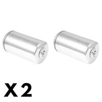 2 Pack Chrome K&N Oil Filter KN-173C