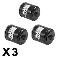 3 Pack K&N Oil Filter for Aprilia 250 Sport City Cube 2008-2009