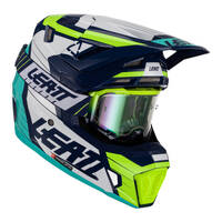 Leatt Helmet/Goggle Combo Kit Moto 7.5 V23 Blue *** CLEARANCE ***