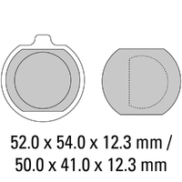 Ferodo Front Brake Pads for Kawasaki Z250A (2 Cyl) (Mag Wheel) 1979-1980 (P0)