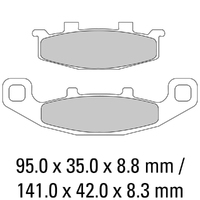 Ferodo Rear Brake Pads for Kawasaki ZZ-R1100 (ZX1100) 1990-1992 (EF)