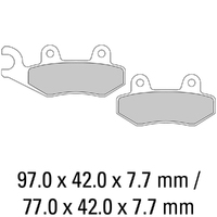 Ferodo Rear Brake Pads for Triumph 1200 Bonneville T120 Black 2019-2021 (P0)