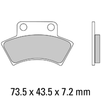 Ferodo Rear Brake Pads for Polaris 400 Scrambler (2x4) 1996-1997 (SG)