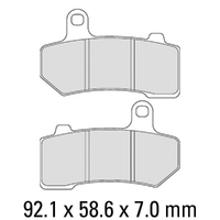 Ferodo Rear Brake Pads Harley 1800 CVO Ult Clas Elec Gld 110/FLHTCUSE3 2008 (P0)