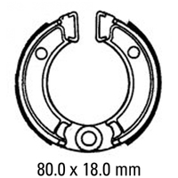 Ferodo Front Brake Shoes for Suzuki DR-Z50 2019