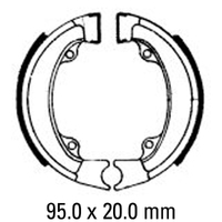 Ferodo Front Brake Shoes for Honda NH80MD 1983