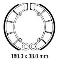 Ferodo Rear Brake Shoes for Honda CB650S 1983-1985