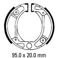 Ferodo Rear Brake Shoes for Honda SK50M (Dio) 1995-2000