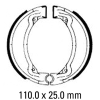 Ferodo Rear Brake Shoes for Yamaha TY80J 1976-1978