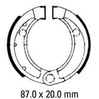 Ferodo Front Brake Shoes for Yamaha Grizzly 90/YFM90G 2021-2023