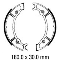 Ferodo Front Brake Shoes for Yamaha XS250 1976