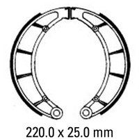 Ferodo Brake Shoes 02-0796-00