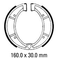 Ferodo Rear Brake Shoes for Husqvarna 430 Auto 1987-1988