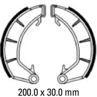 Ferodo Front Brake Shoes for Norton 750 Commando 1968-1970