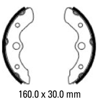 Ferodo Front Brake Shoes for Honda FL350R 1985