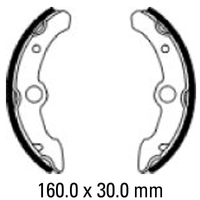 Ferodo Front Brake Shoes for Yamaha Moto4 350 2x4 (YFM350ER) 1989