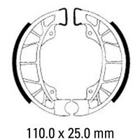 Ferodo Rear Brake Shoes for Vespa ET4 125 1996-2004