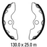 Ferodo Front Brake Shoes for Honda TRX250 1997-1999