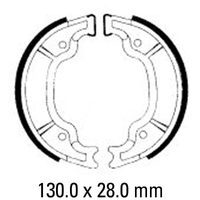 Ferodo Rear Brake Shoes for Yamaha Grizzly 125 (YFM125G) 2005-2009